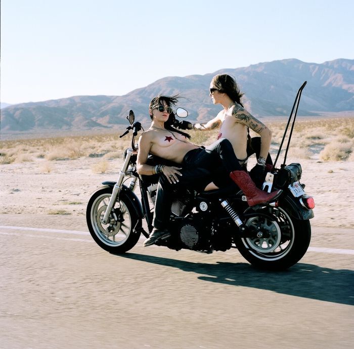 Girls on a motorcycle in Monte Carlo