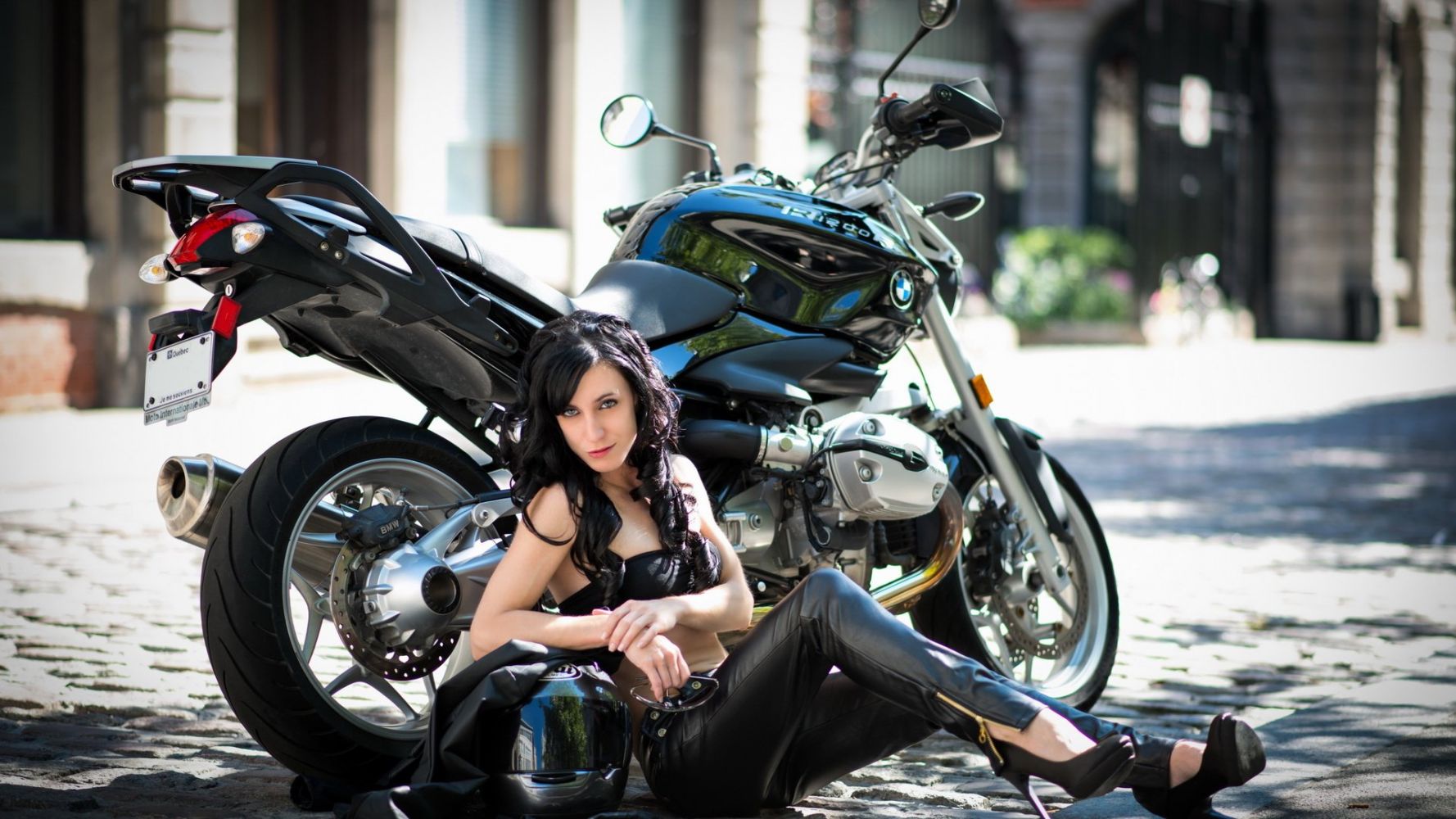 European women on bikes in Monte Carlo