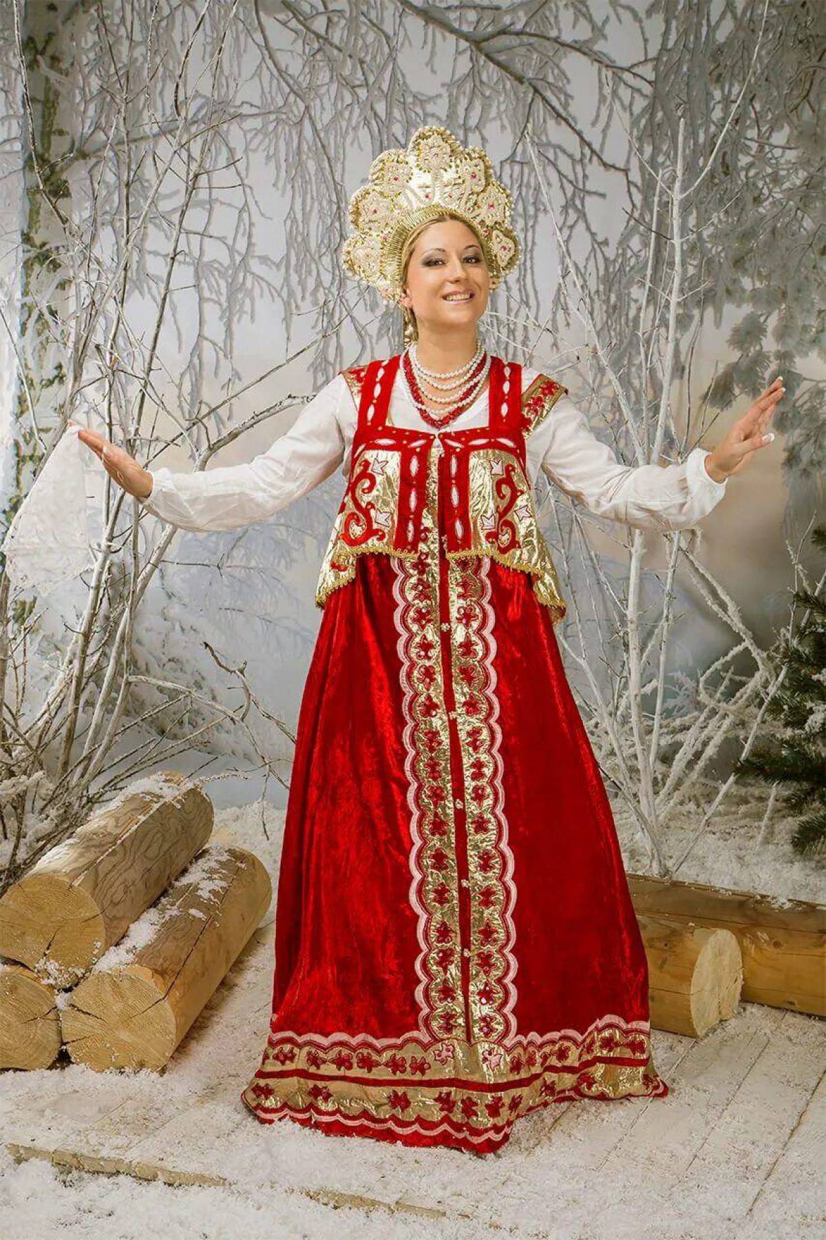 Girls in Slavic costumes in Monte Carlo